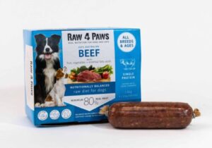 Raw4Paws TPS Raw Beef Dog Food Box 8x200g Portion Pack