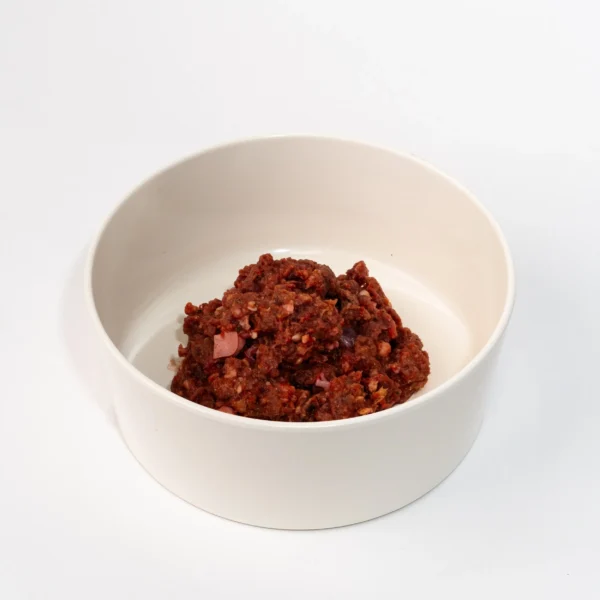 Raw4Paws-TPS-Raw-beef-Dog-food-in a bowl