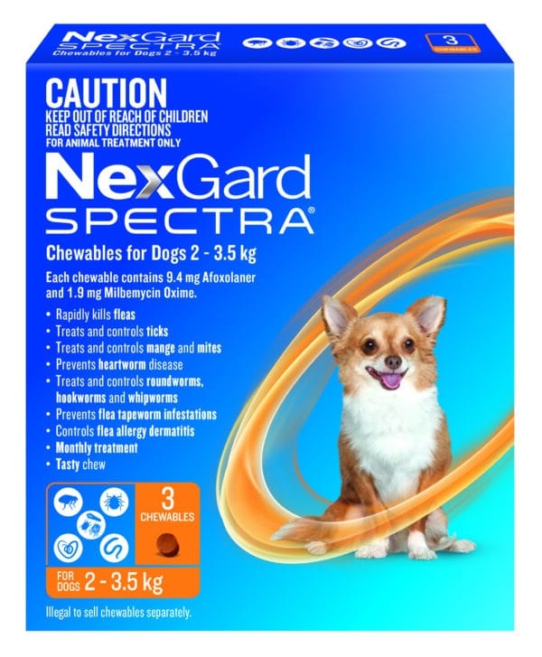 nexgard spectra for small dogs 3 pack