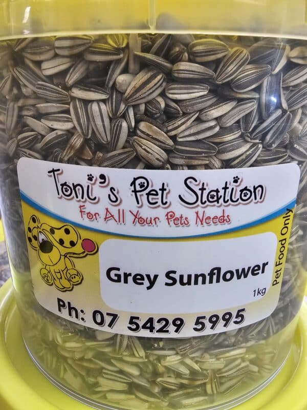 grey sunflower birdseed 1.5kg tub