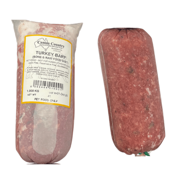 Canine Country Turkey BARF Raw Dog Food Tube - Image 3