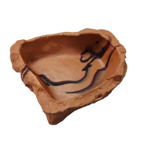 medium sized water bowl brown