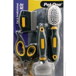 grooming kit for small animals like cats or small dogs