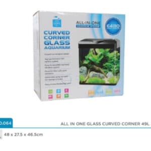 Allpet E480 Curved Corner Glass Aquarium