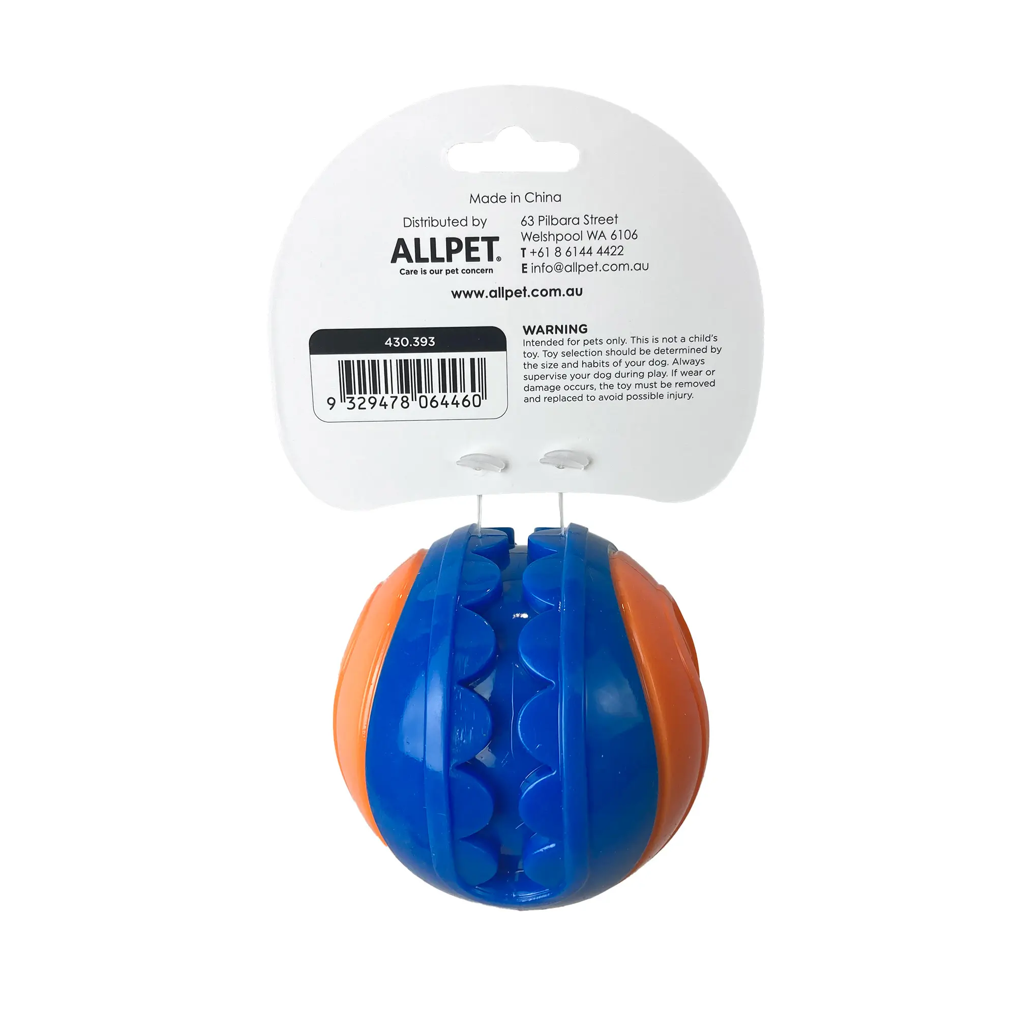 Tonis-Pet-Station-Ruff-Play-Squeaky-Teeth-6cm-Ball-Dog-Toy-2