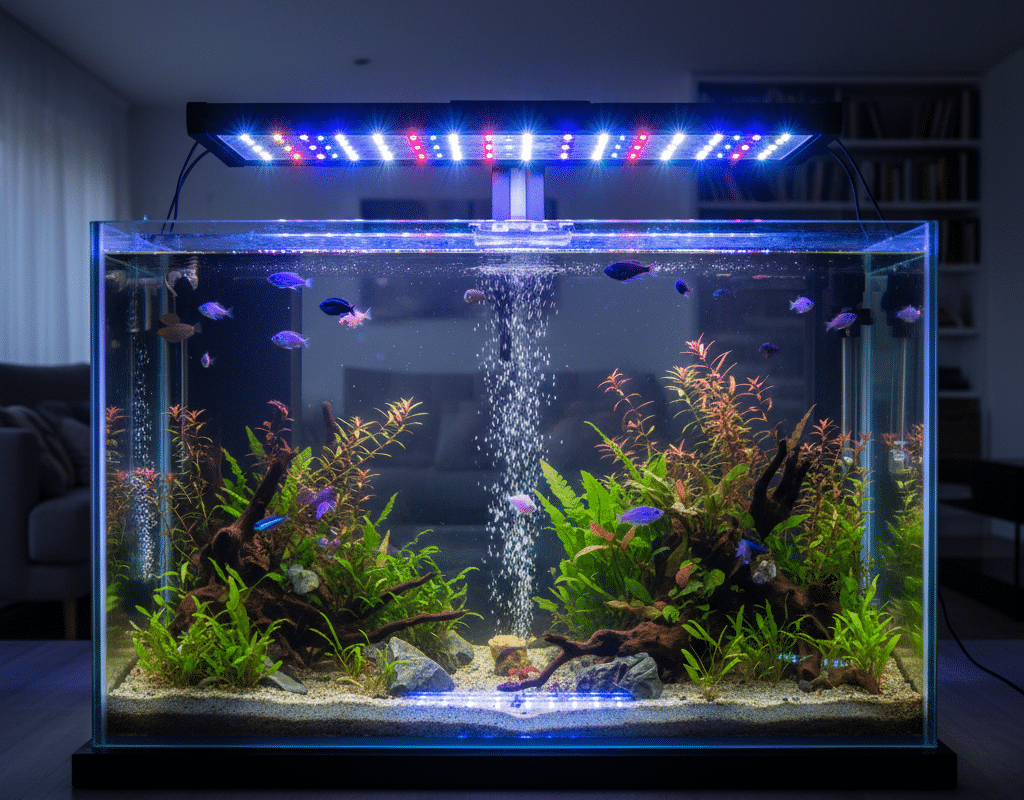 aquascaping tips lighting example