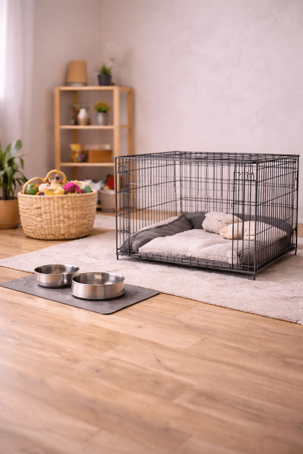 Looking after a new puppy create a safe space tonis pet station