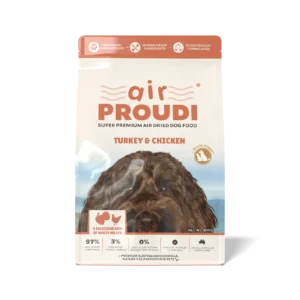 Air proudi dog turkey and chicken 400g package tonis pet station